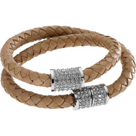 michael kors double wrap tan leather bracelet|Michael Kors bracelet for woman.